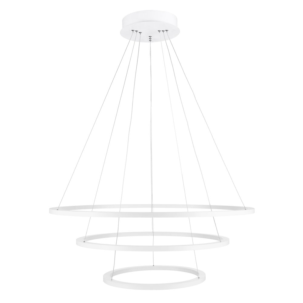 Chalice LED Chandelier With White Finish. Picture 4