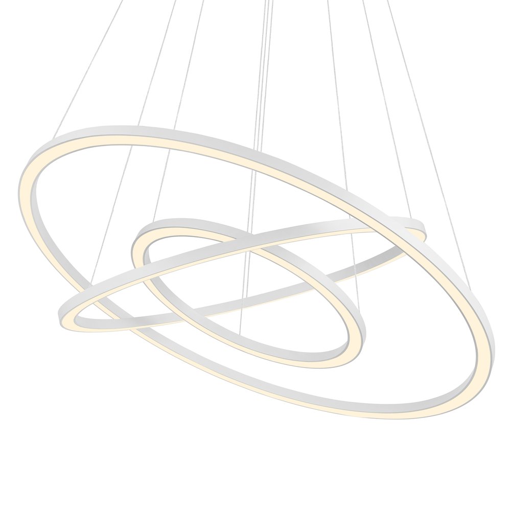 Chalice LED Chandelier With White Finish. Picture 5