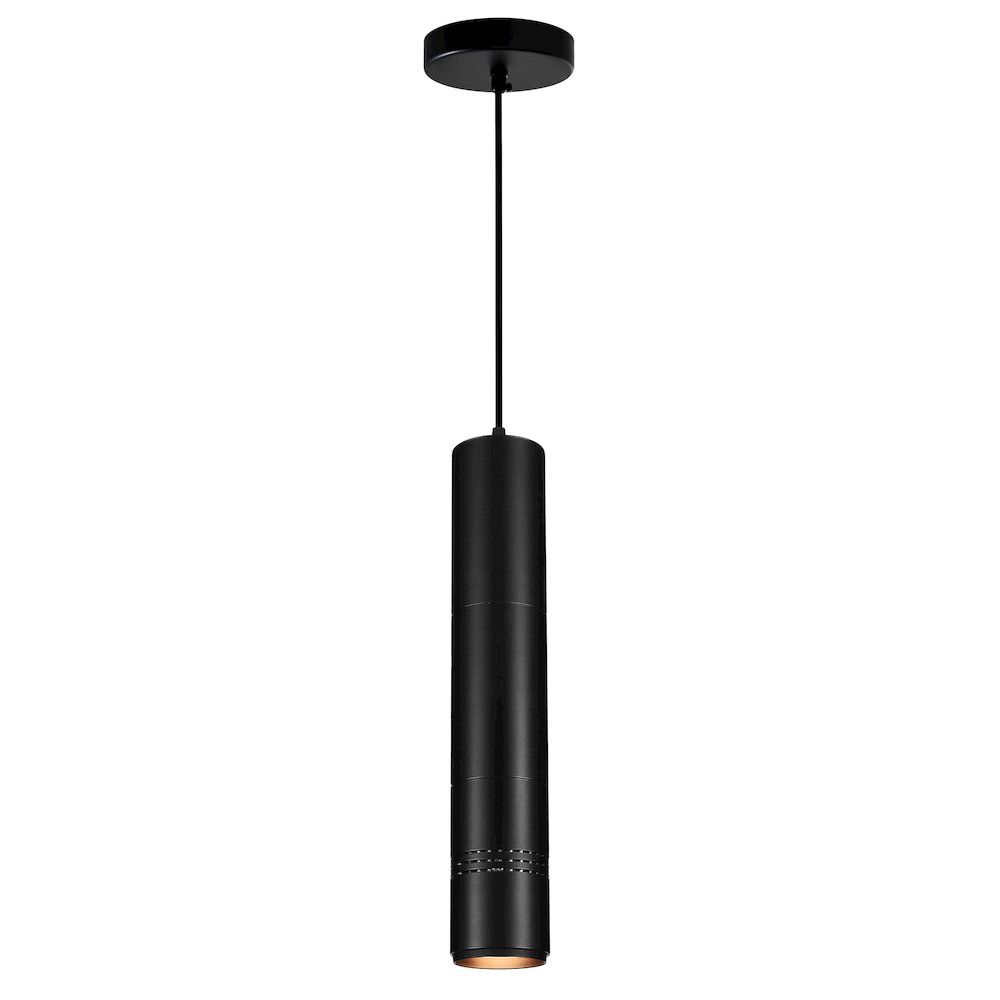 Stowe LED Down Mini Pendant With Black Finish. Picture 1