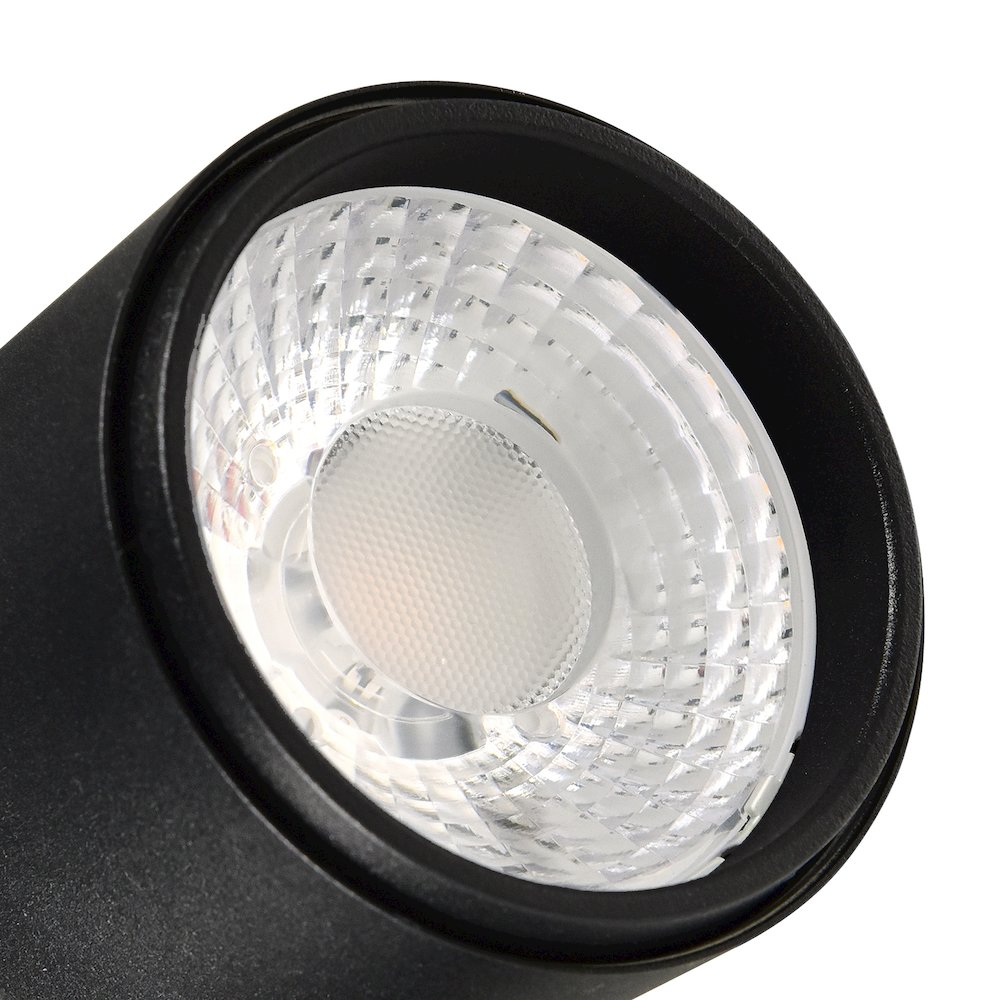 Stowe LED Down Mini Pendant With Black & Wood Finish. Picture 6