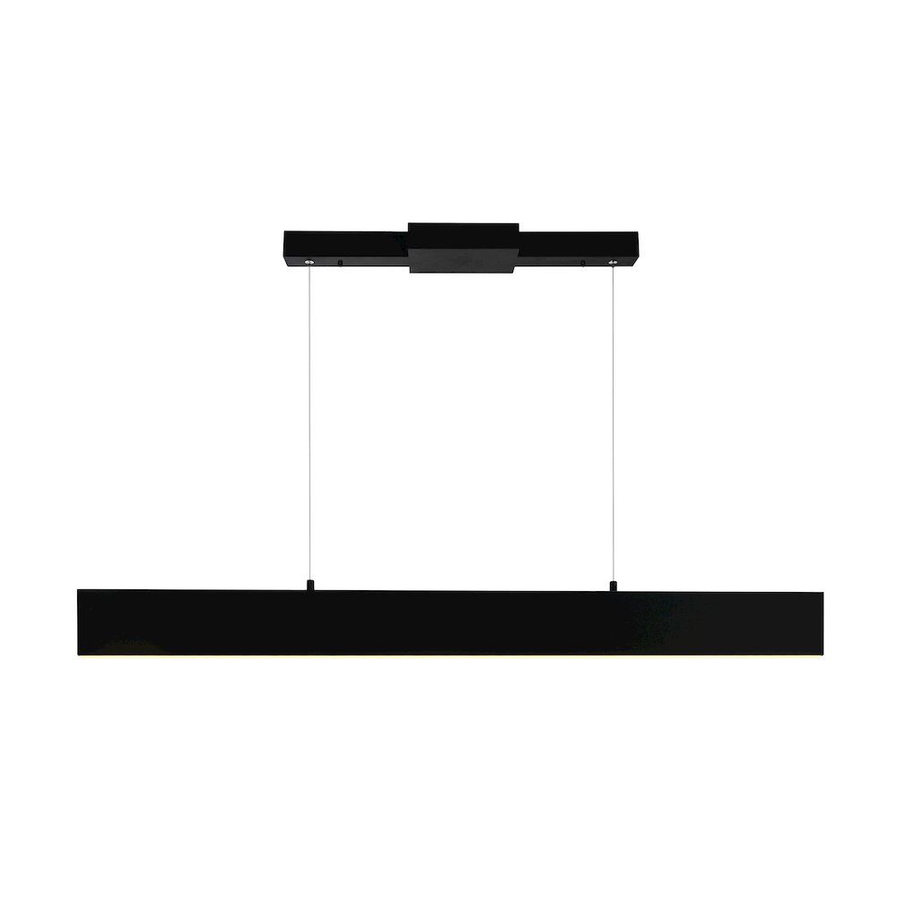 Krista LED Chandelier With Satin Black Finish. Picture 1