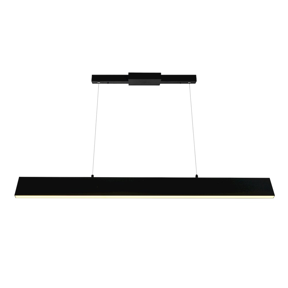 Krista LED Chandelier With Satin Black Finish. Picture 2