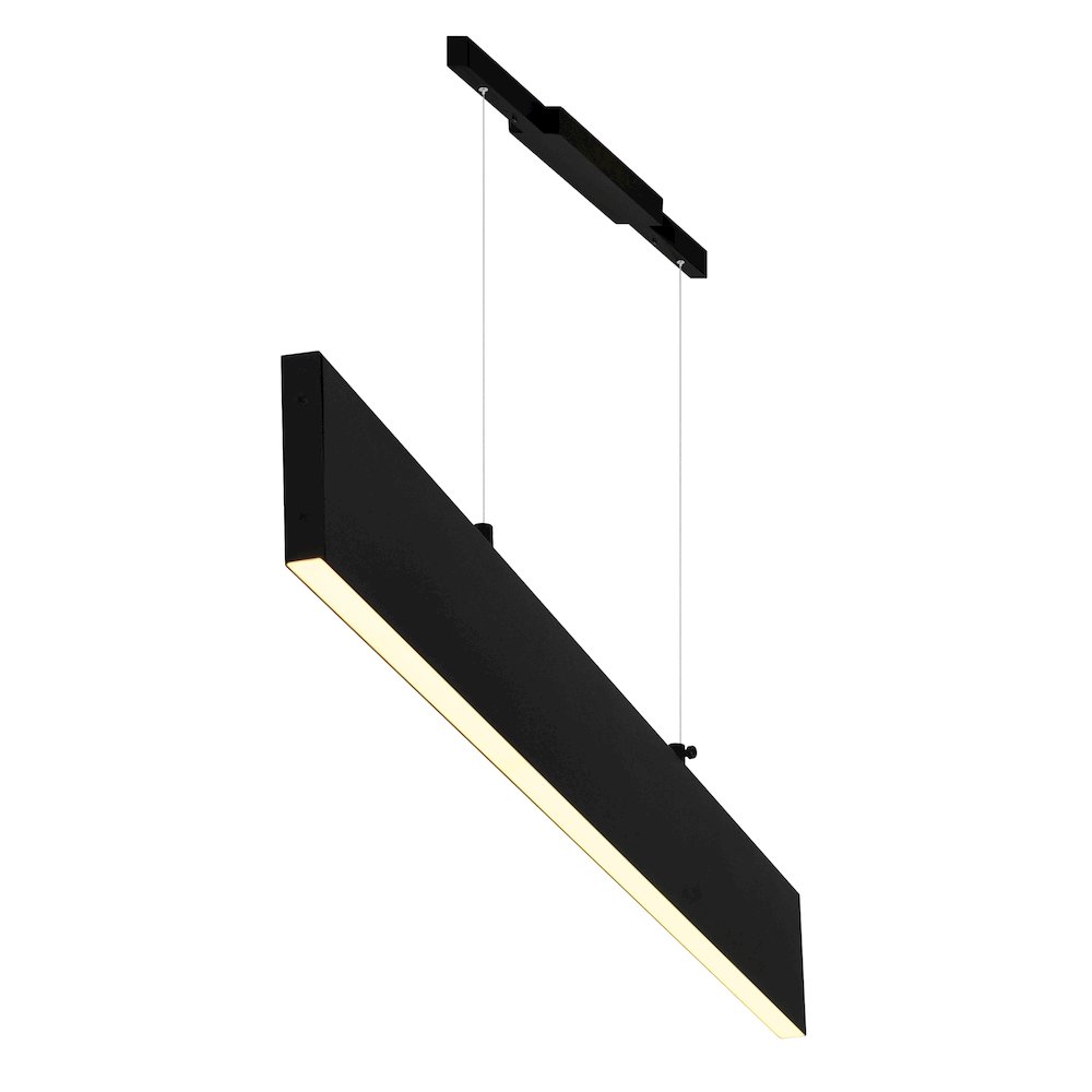 Krista LED Chandelier With Satin Black Finish. Picture 3