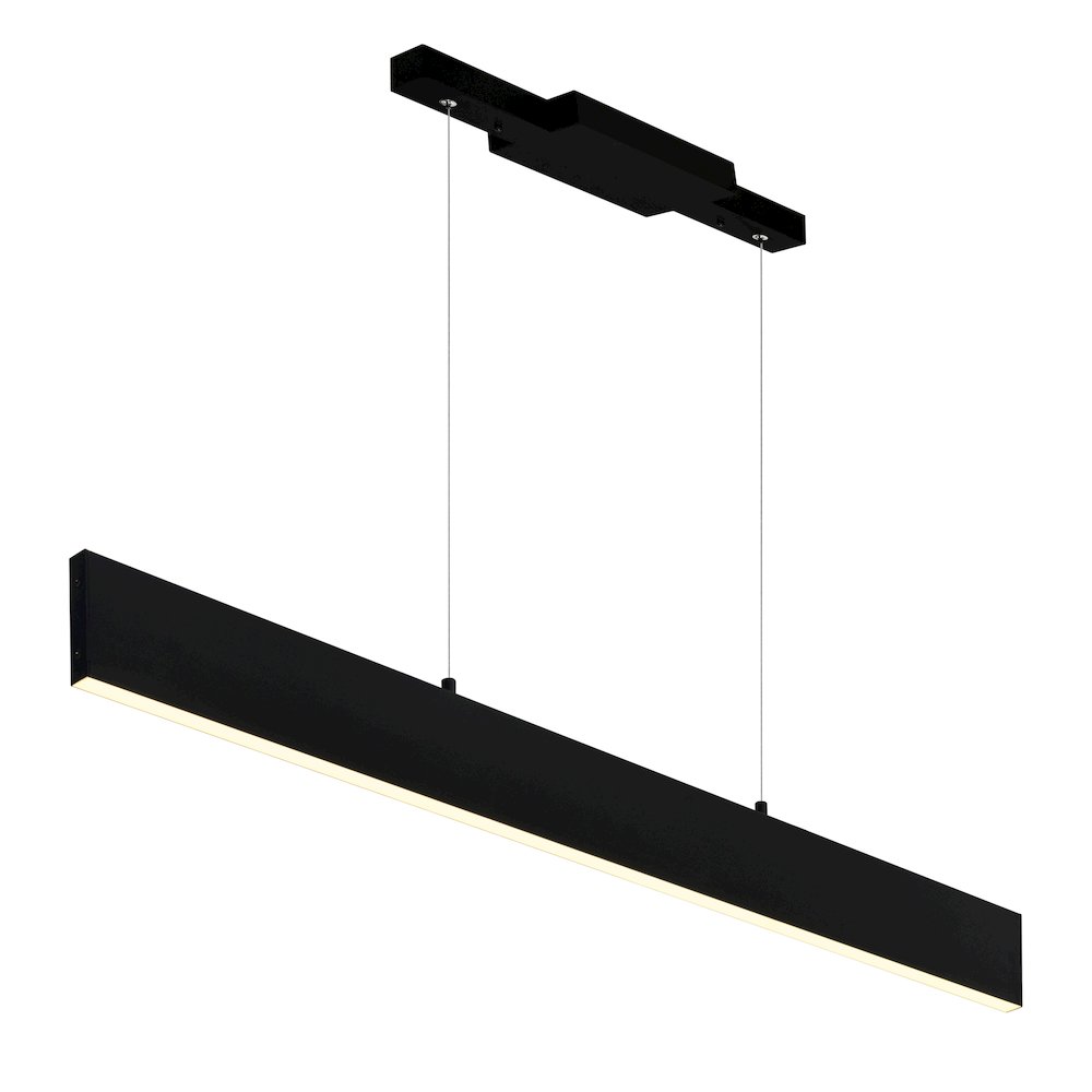 Krista LED Chandelier With Satin Black Finish. Picture 5