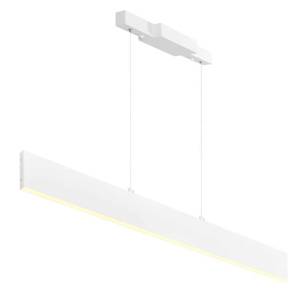 Krista LED Chandelier With Satin White Finish. Picture 1