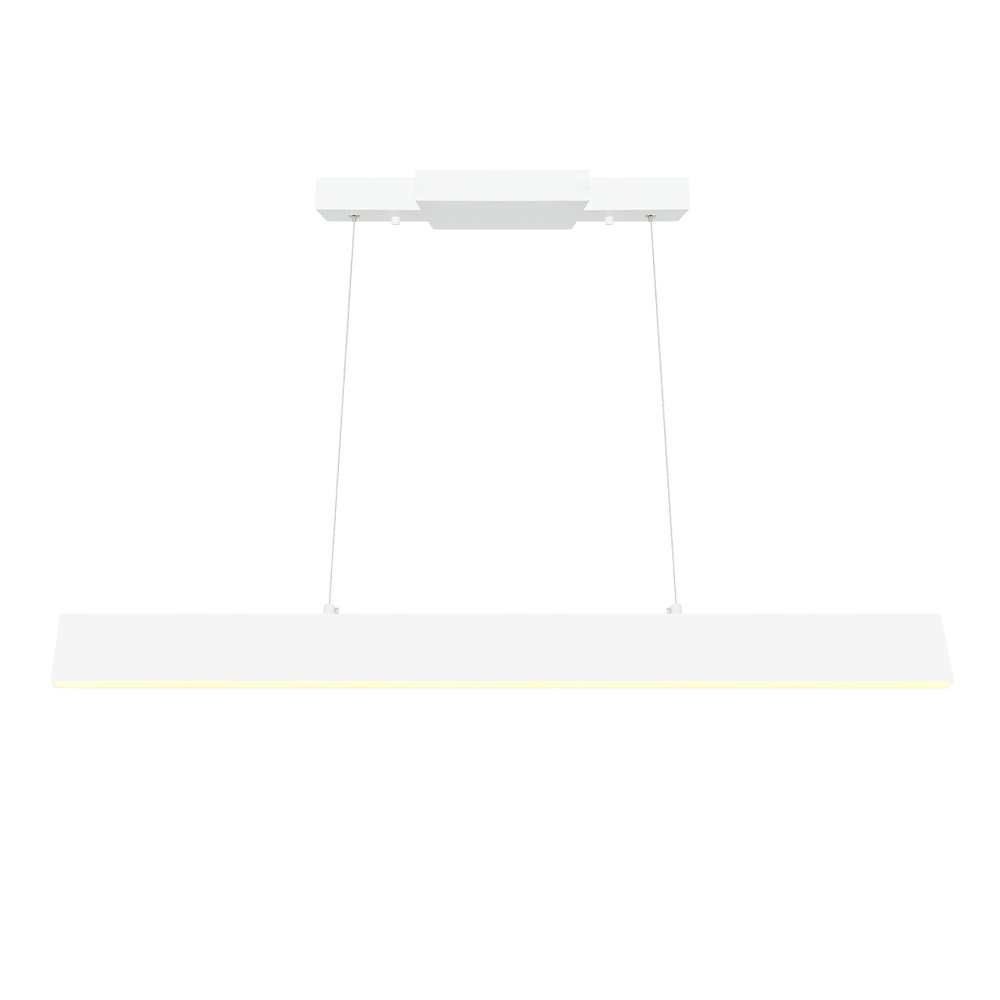Krista LED Chandelier With Satin White Finish. Picture 2