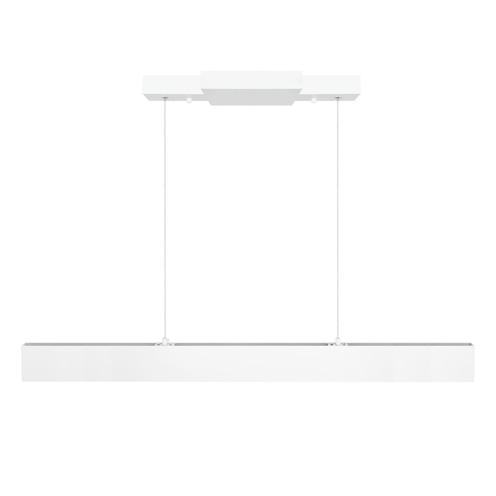 Krista LED Chandelier With Satin White Finish. Picture 4