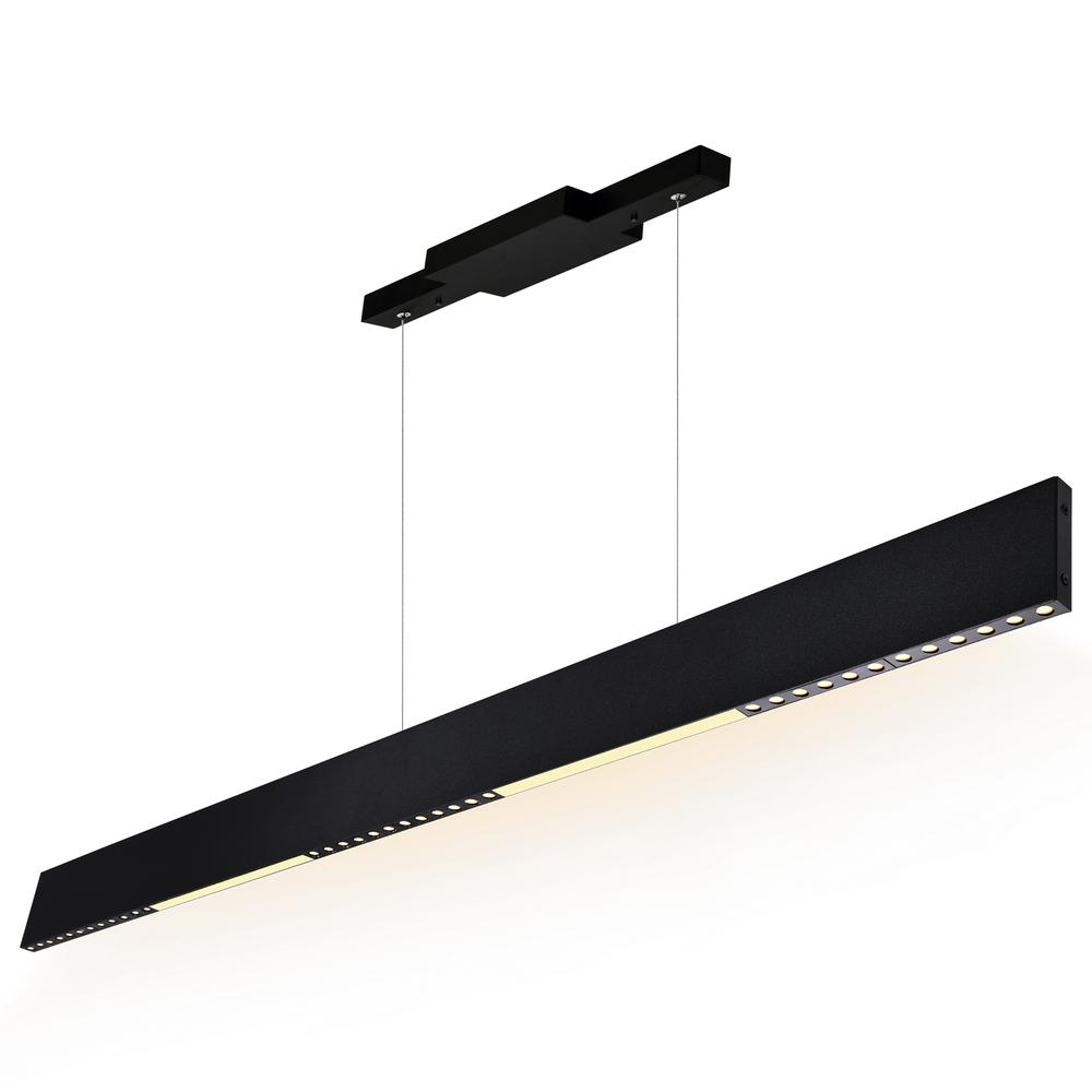 Bellagio 42 in LED Integrated Black Chandelier. Picture 2