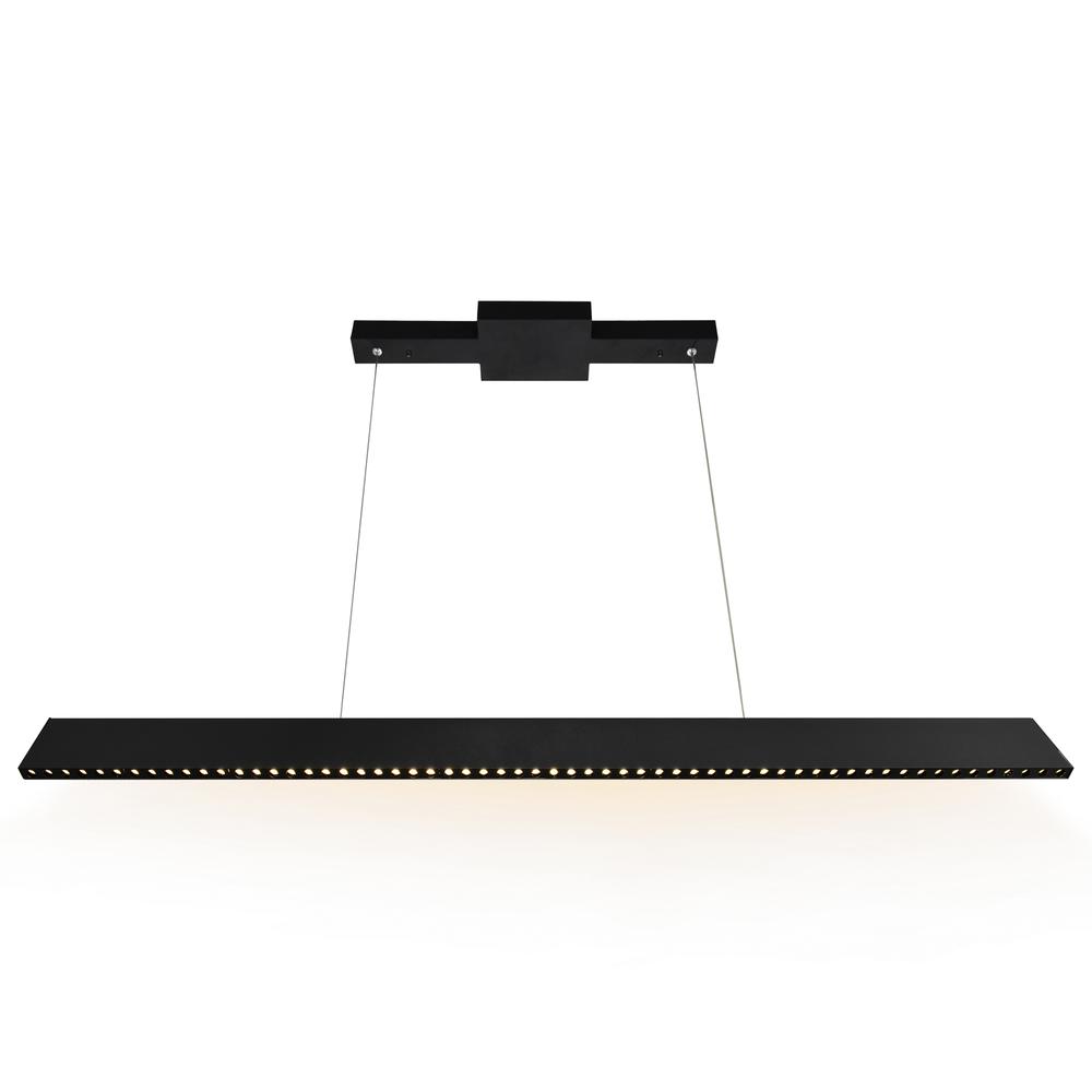 Bellagio 45 in LED Integrated Black Chandelier. Picture 1