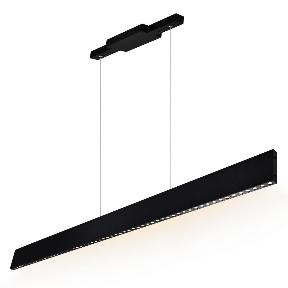 Bellagio 45 in LED Integrated Black Chandelier. Picture 2