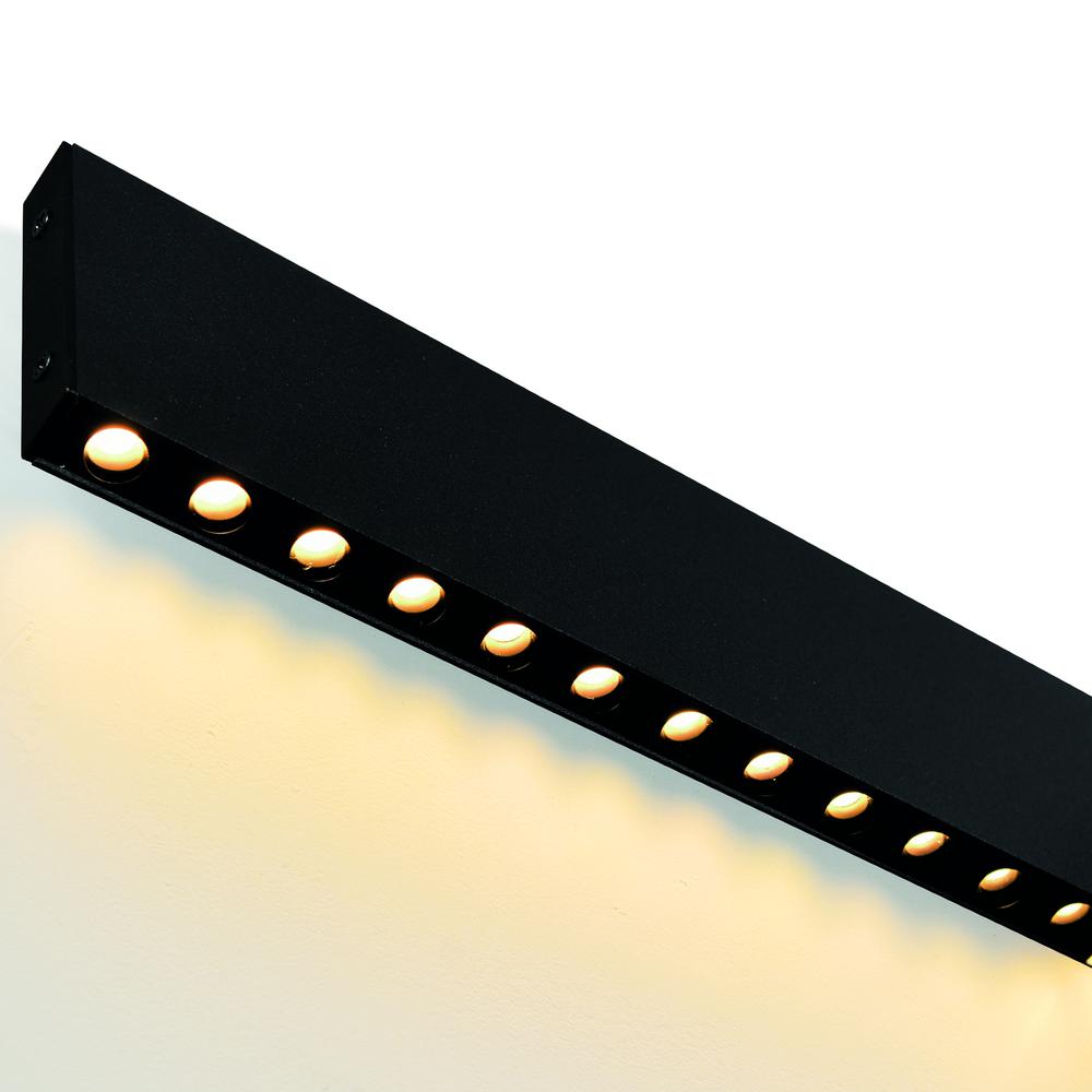 Bellagio 45 in LED Integrated Black Chandelier. Picture 4