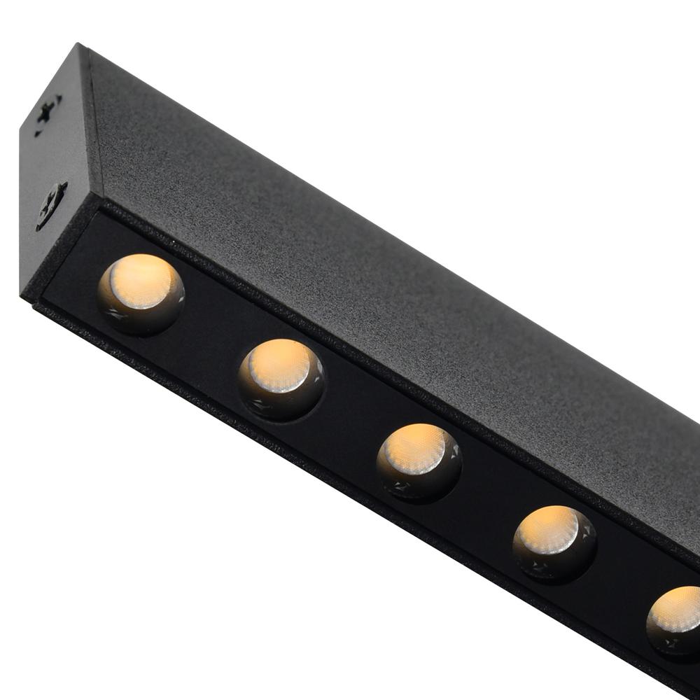 Bellagio 45 in LED Integrated Black Chandelier. Picture 5