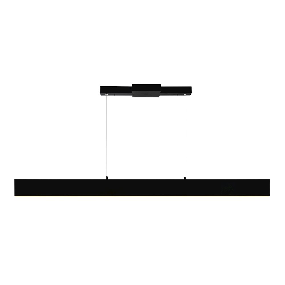 Krista LED Chandelier With Satin Black Finish. Picture 2