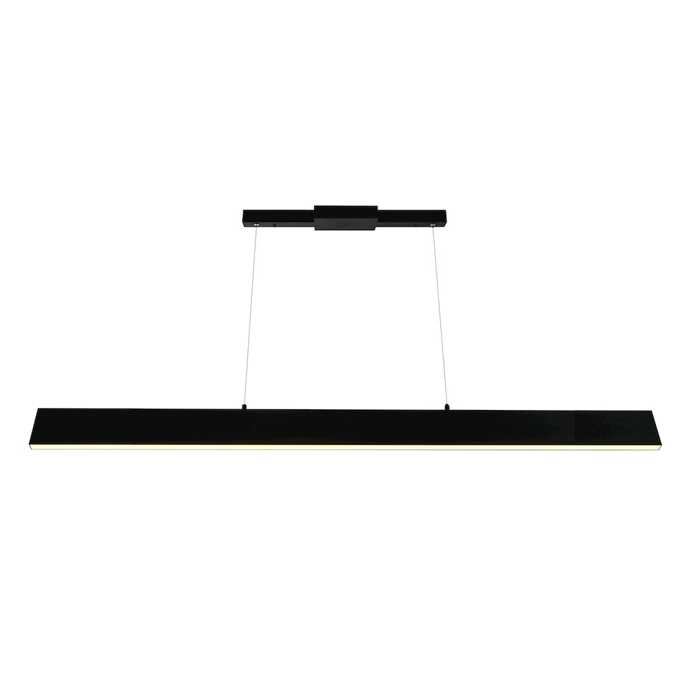 Krista LED Chandelier With Satin Black Finish. Picture 4