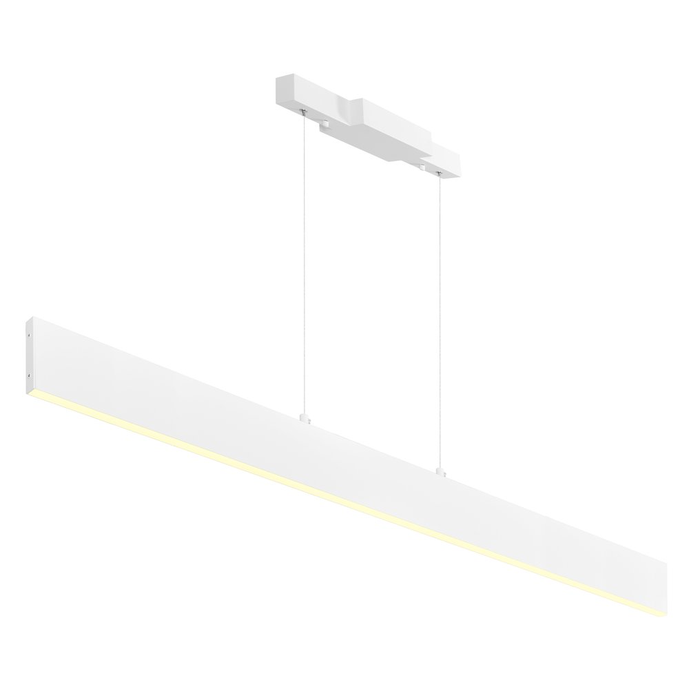 Krista LED Chandelier With Satin White Finish. Picture 1
