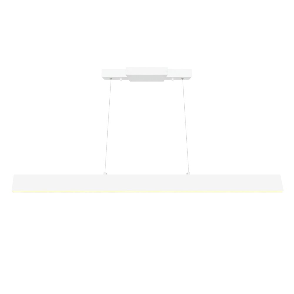 Krista LED Chandelier With Satin White Finish. Picture 2