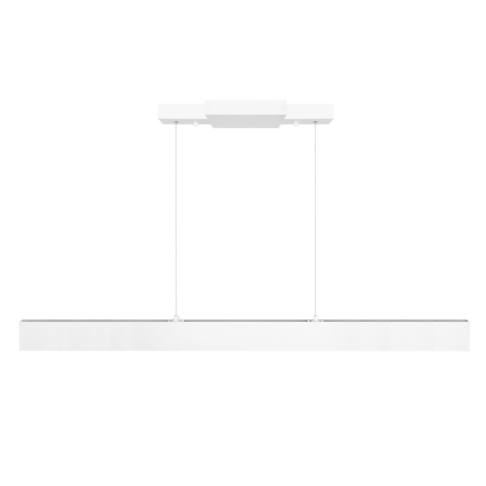 Krista LED Chandelier With Satin White Finish. Picture 4