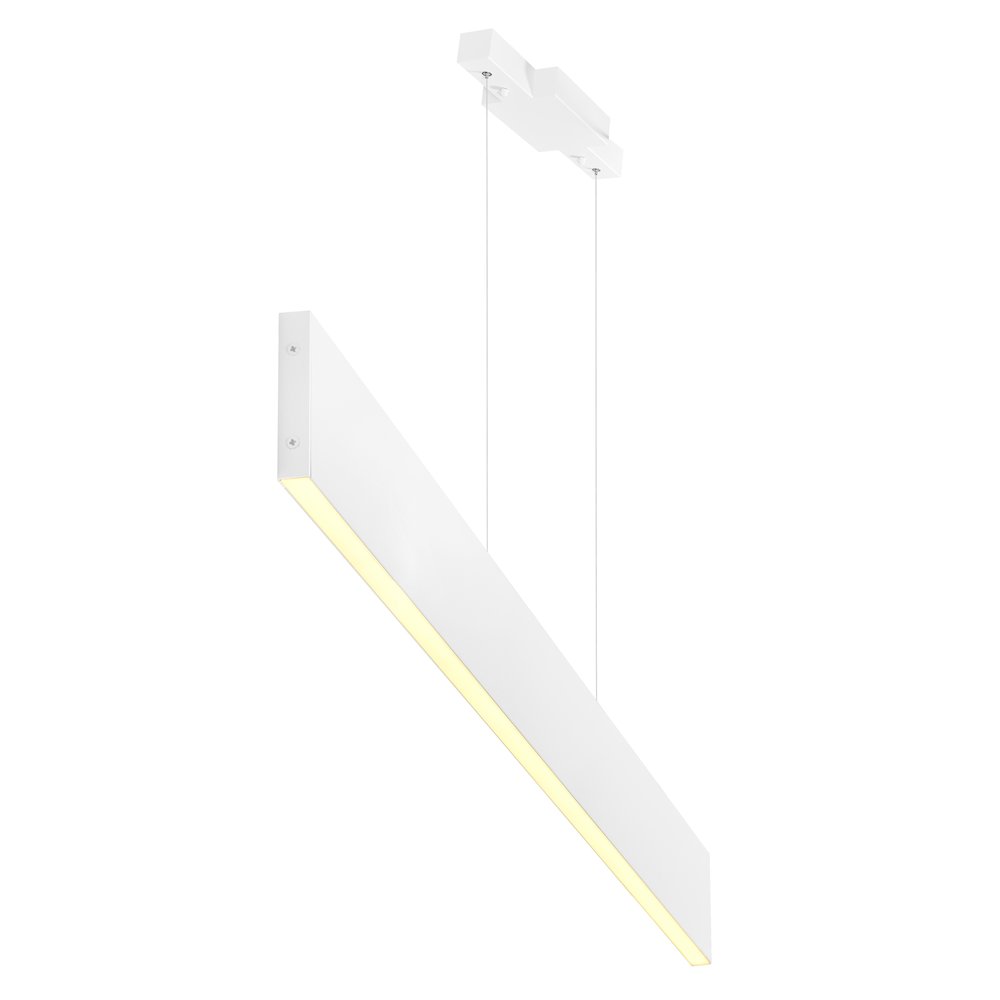 Krista LED Chandelier With Satin White Finish. Picture 3