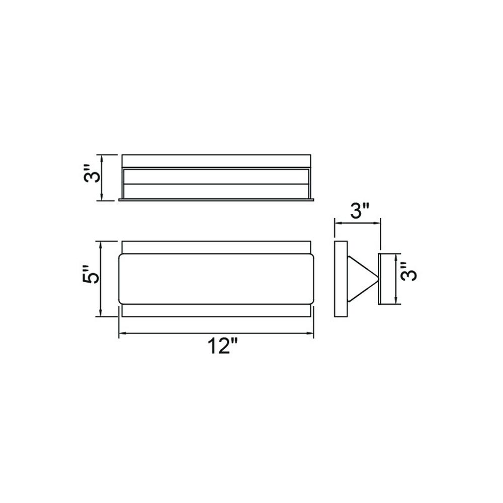 Lilliana LED Wall Sconce With White Finish. Picture 6
