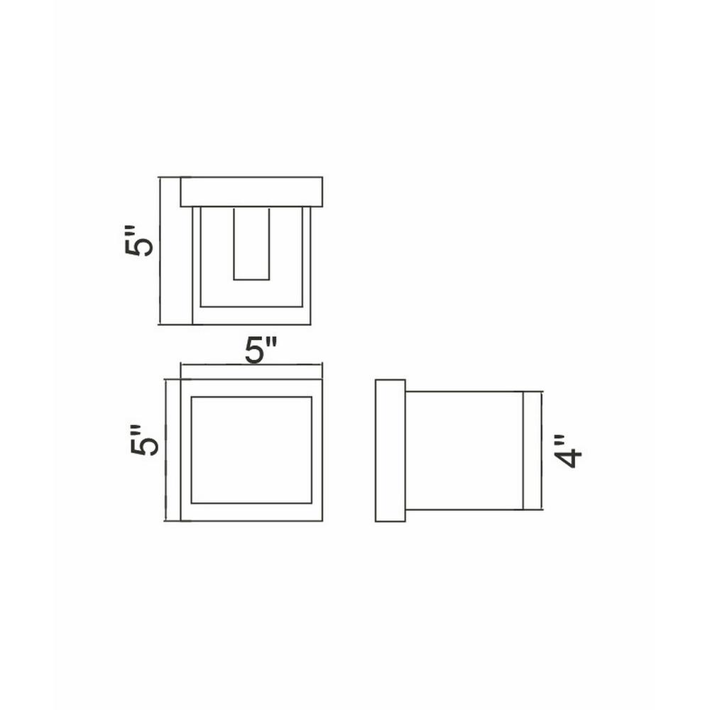 Lilliana LED Wall Sconce With White Finish. Picture 5