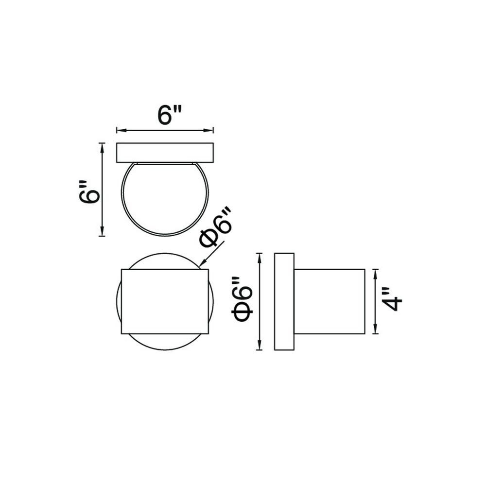 Lilliana LED Wall Sconce With White Finish. Picture 7
