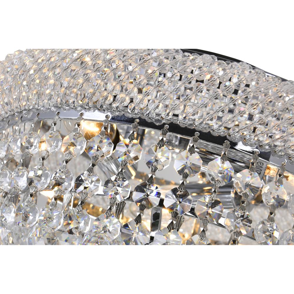 Empire 3 Light Flush Mount With Chrome Finish. Picture 5