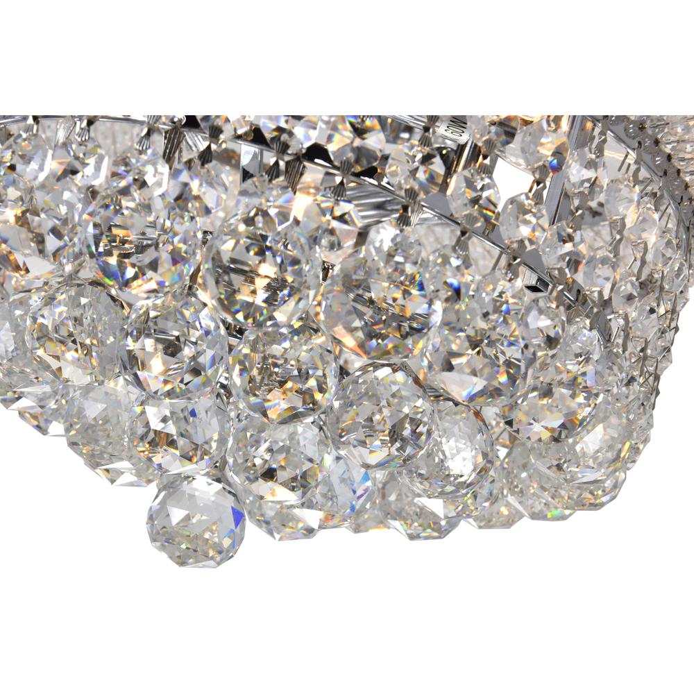 Empire 3 Light Flush Mount With Chrome Finish. Picture 4