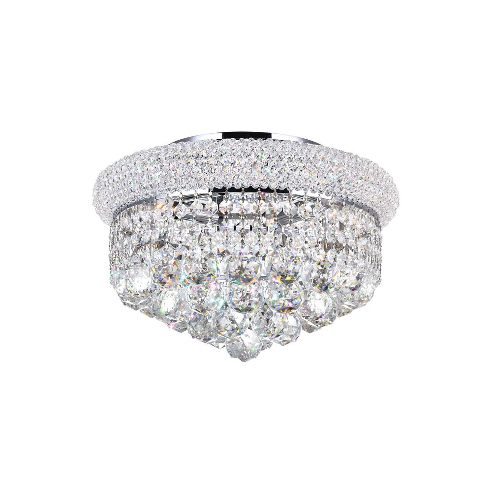 Empire 4 Light Flush Mount With Chrome Finish. Picture 1
