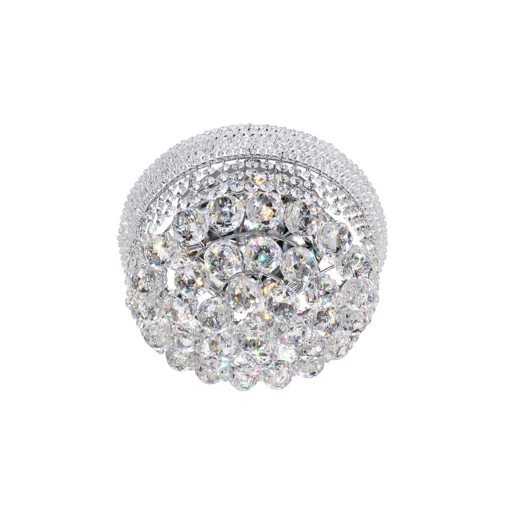 Empire 4 Light Flush Mount With Chrome Finish. Picture 2