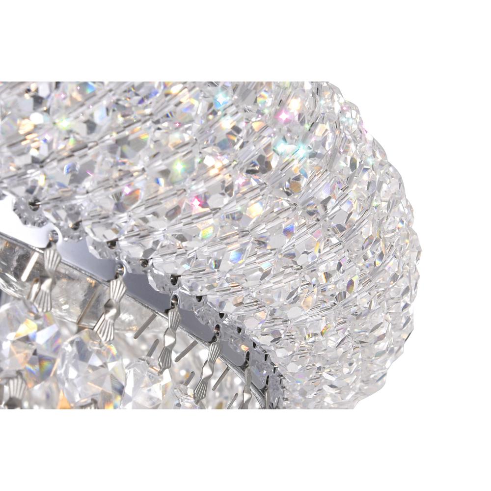 Empire 4 Light Flush Mount With Chrome Finish. Picture 4