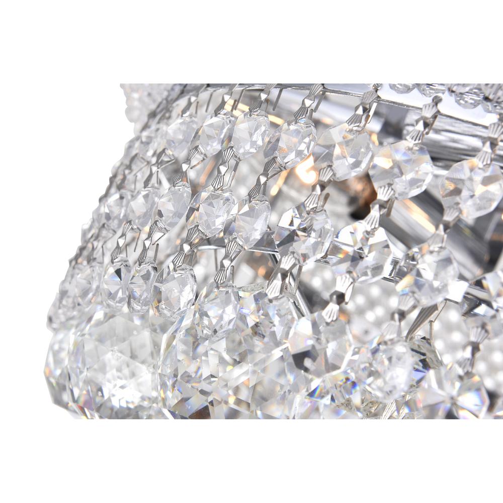 Empire 4 Light Flush Mount With Chrome Finish. Picture 5