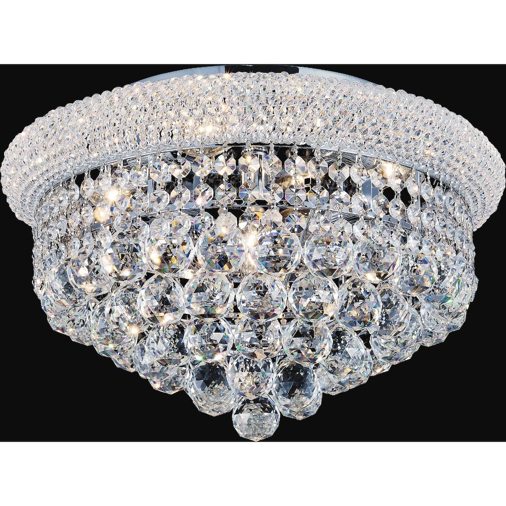 Empire 5 Light Flush Mount With Chrome Finish. Picture 1