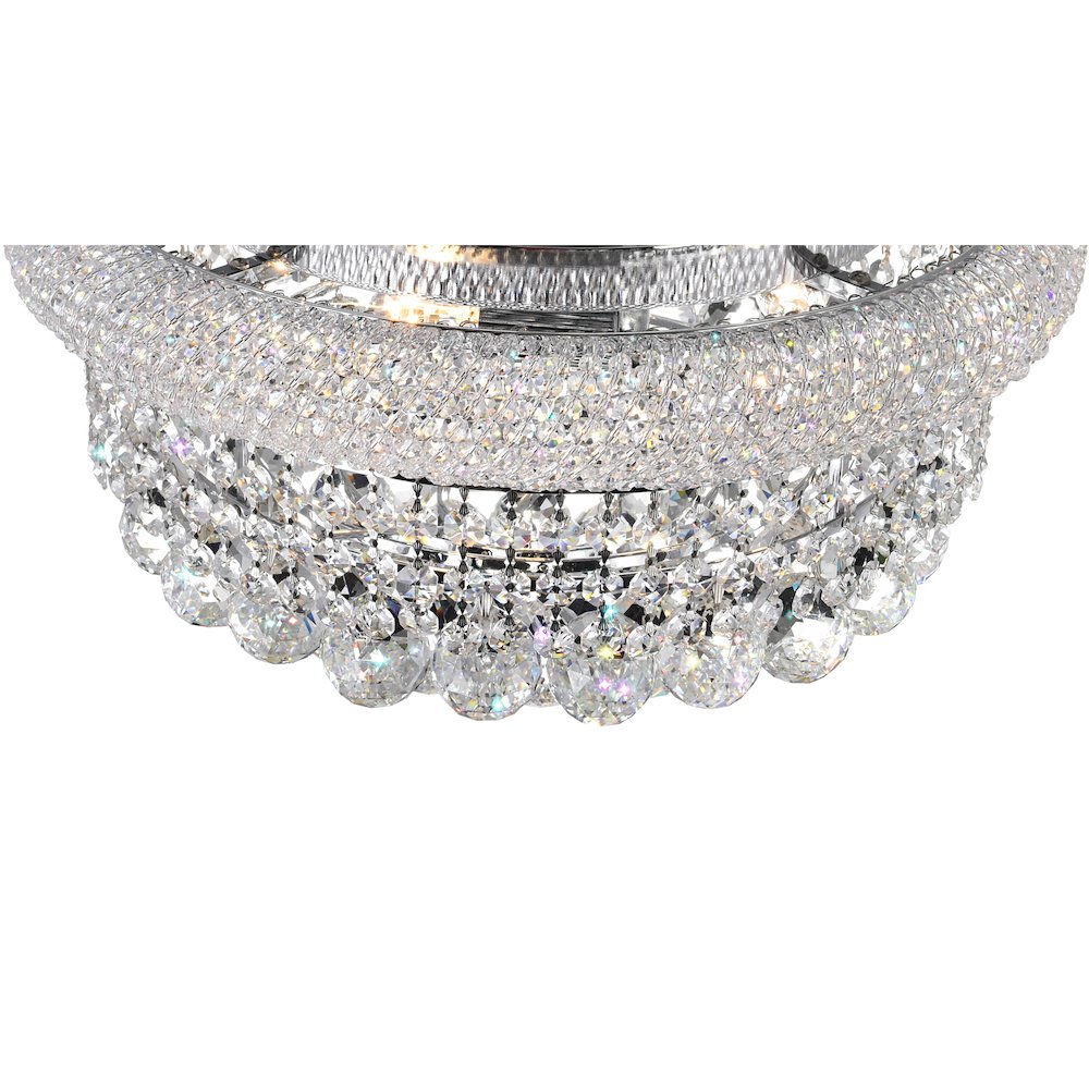 Empire 8 Light Flush Mount With Chrome Finish. Picture 2