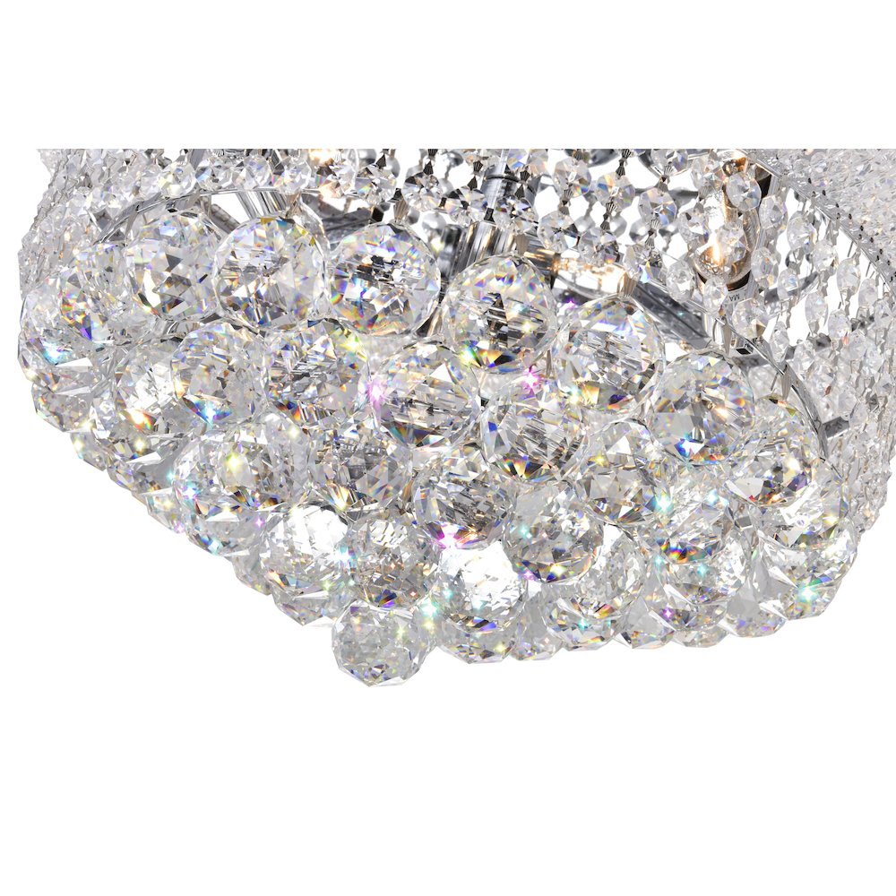 Empire 8 Light Flush Mount With Chrome Finish. Picture 4