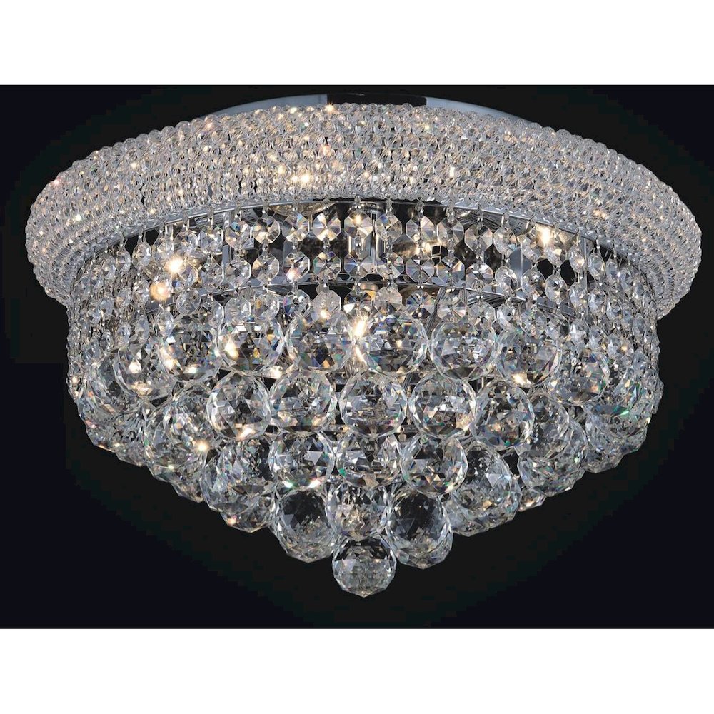 Empire 8 Light Flush Mount With Chrome Finish. Picture 5