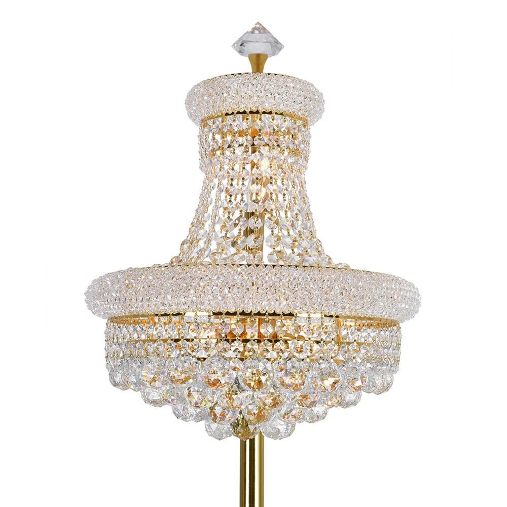 Empire 8 Light Floor Lamp With Gold Finish. Picture 2