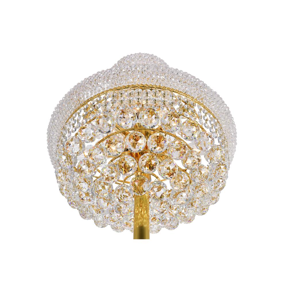 Empire 8 Light Floor Lamp With Gold Finish. Picture 3