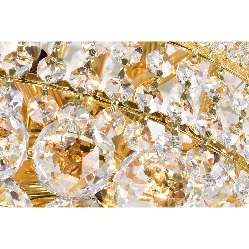 Empire 8 Light Floor Lamp With Gold Finish. Picture 5