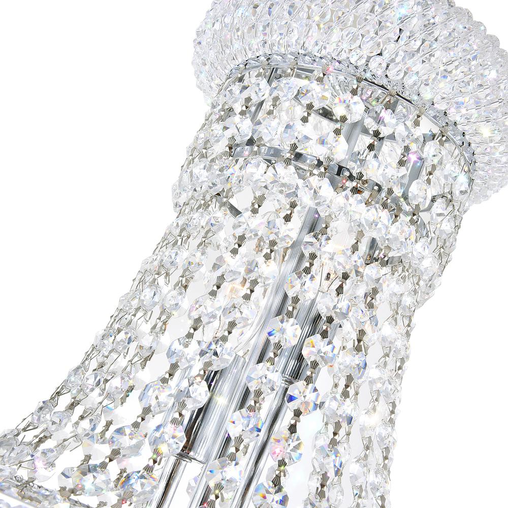 Empire 14 Light Down Chandelier With Chrome Finish. Picture 6
