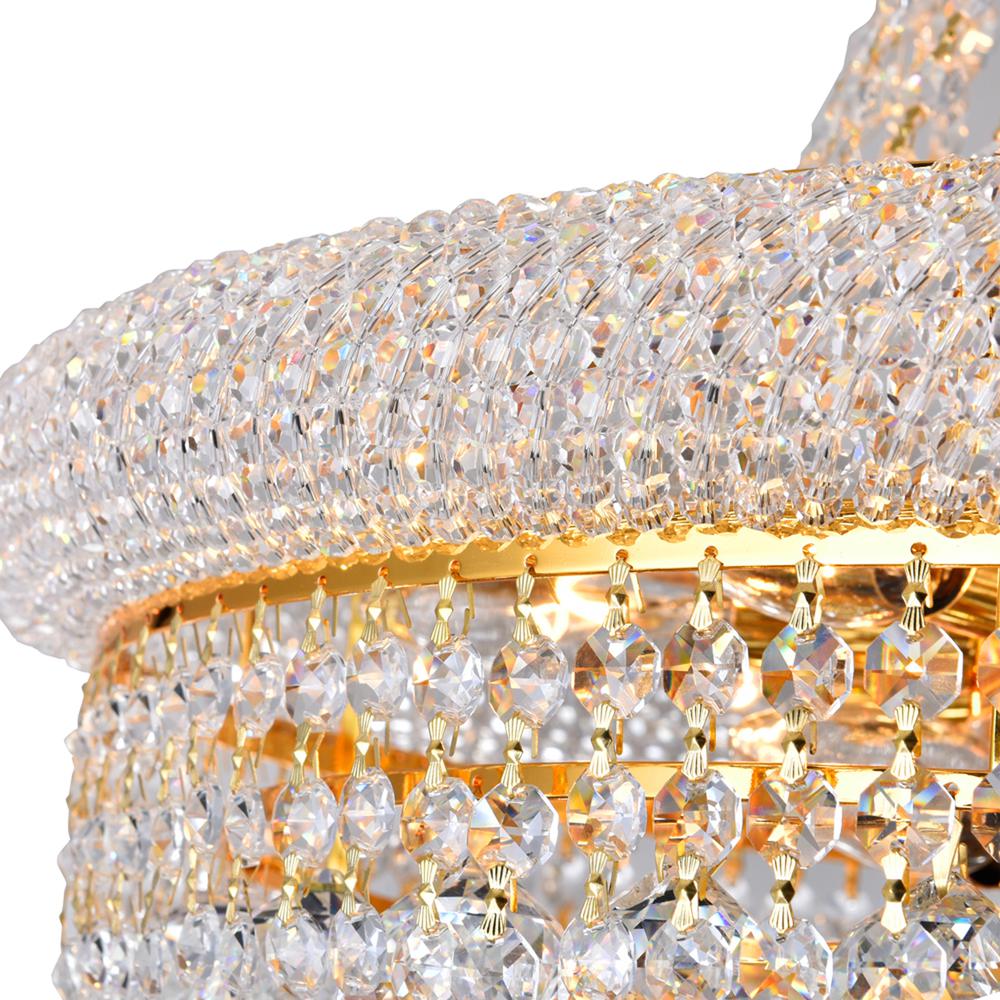Empire 14 Light Down Chandelier With Gold Finish. Picture 4