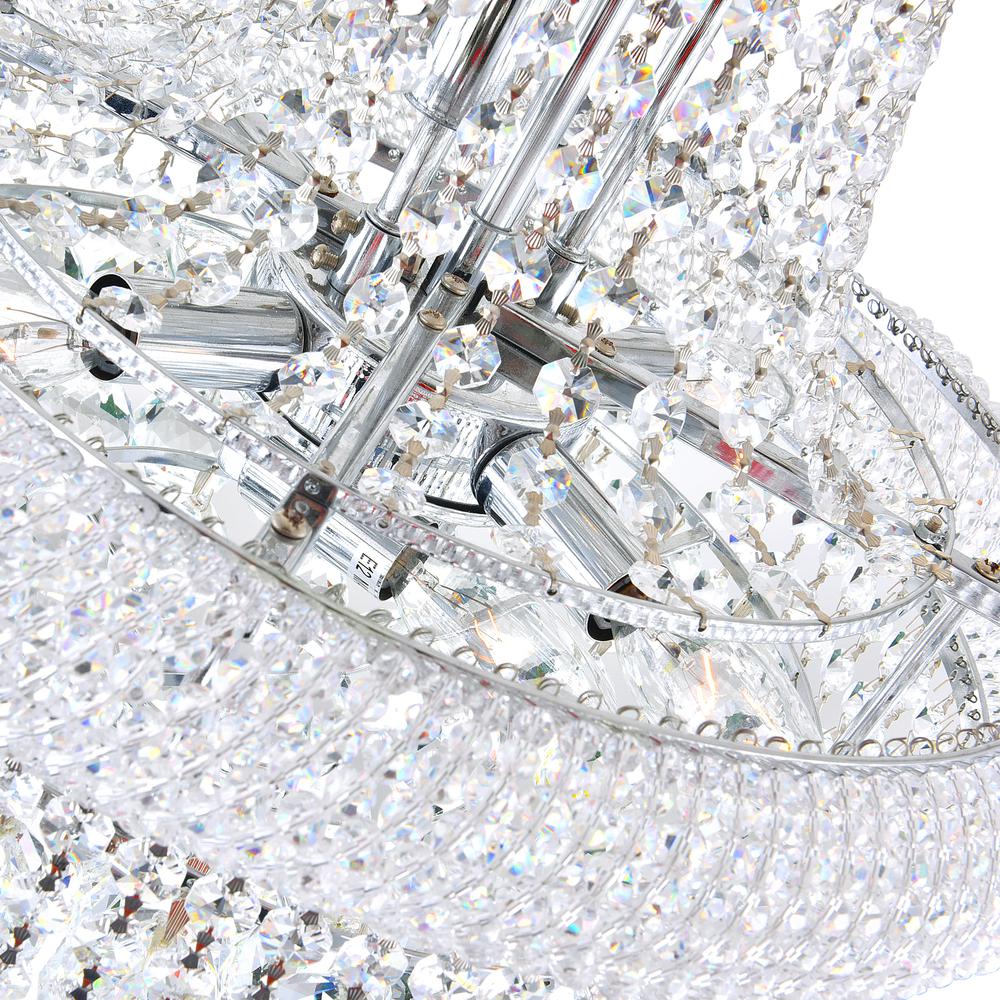 Empire 17 Light Down Chandelier With Chrome Finish. Picture 3
