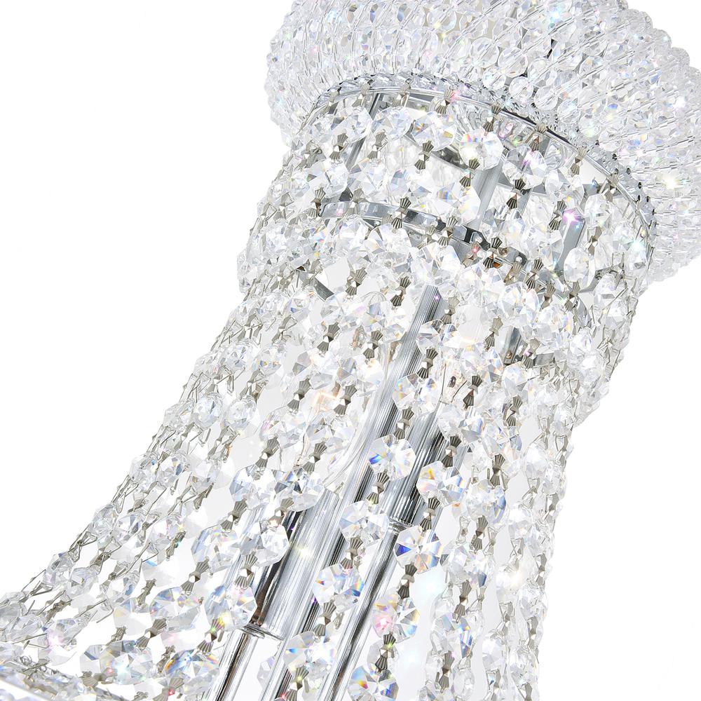 Empire 17 Light Down Chandelier With Chrome Finish. Picture 4