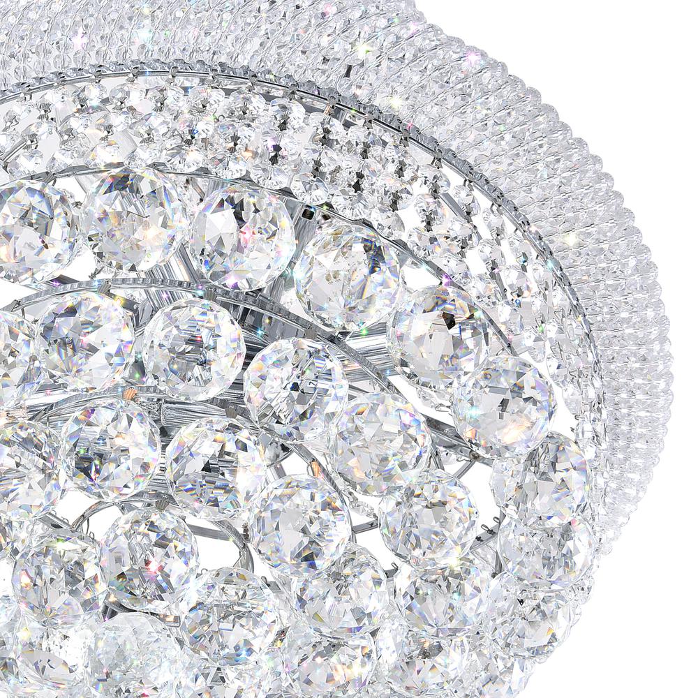 Empire 17 Light Down Chandelier With Chrome Finish. Picture 5