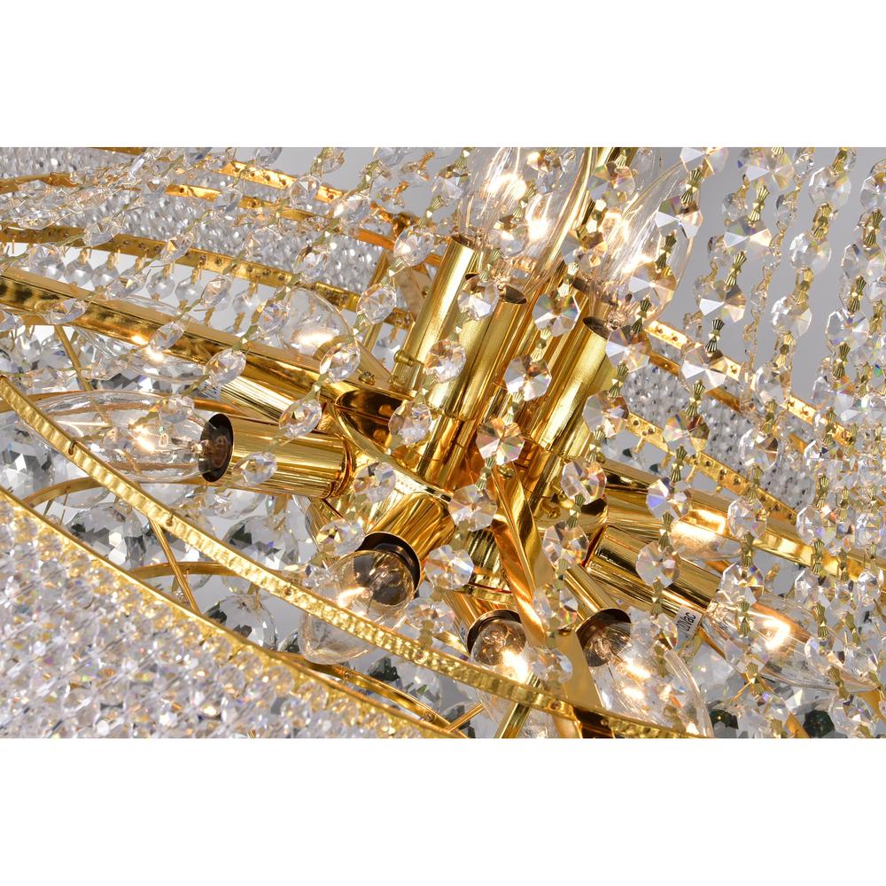 Empire 17 Light Down Chandelier With Gold Finish. Picture 5