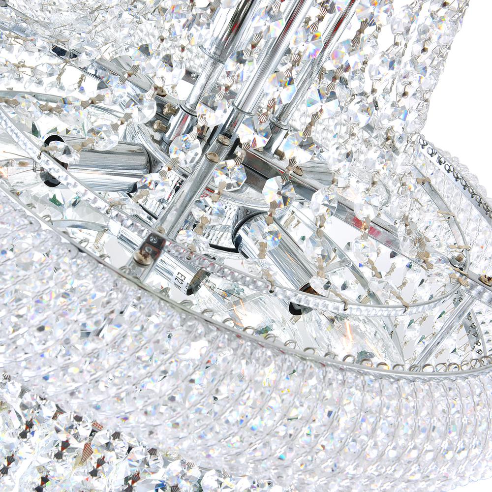 Empire 18 Light Down Chandelier With Chrome Finish. Picture 4