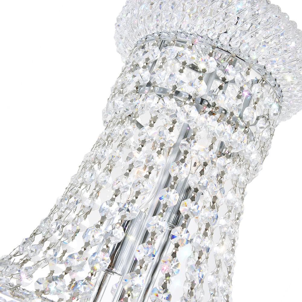 Empire 18 Light Down Chandelier With Chrome Finish. Picture 6
