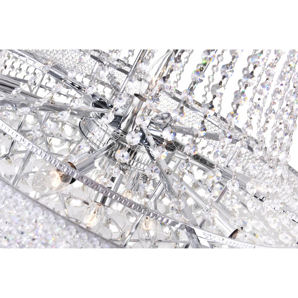 Empire 19 Light Down Chandelier With Chrome Finish. Picture 3