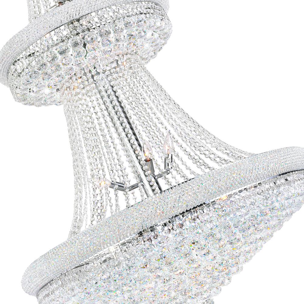 Empire 34 Light Down Chandelier With Chrome Finish. Picture 2