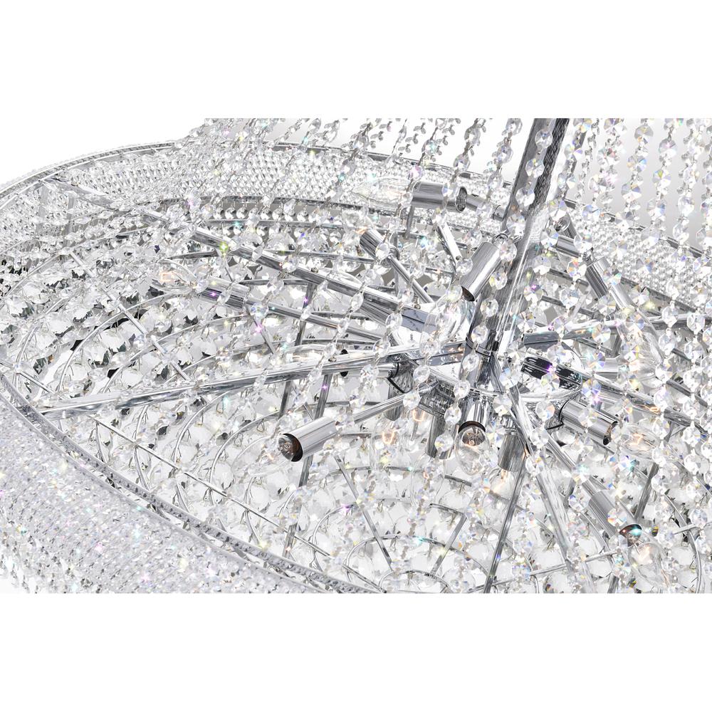 Empire 38 Light Down Chandelier With Chrome Finish. Picture 5