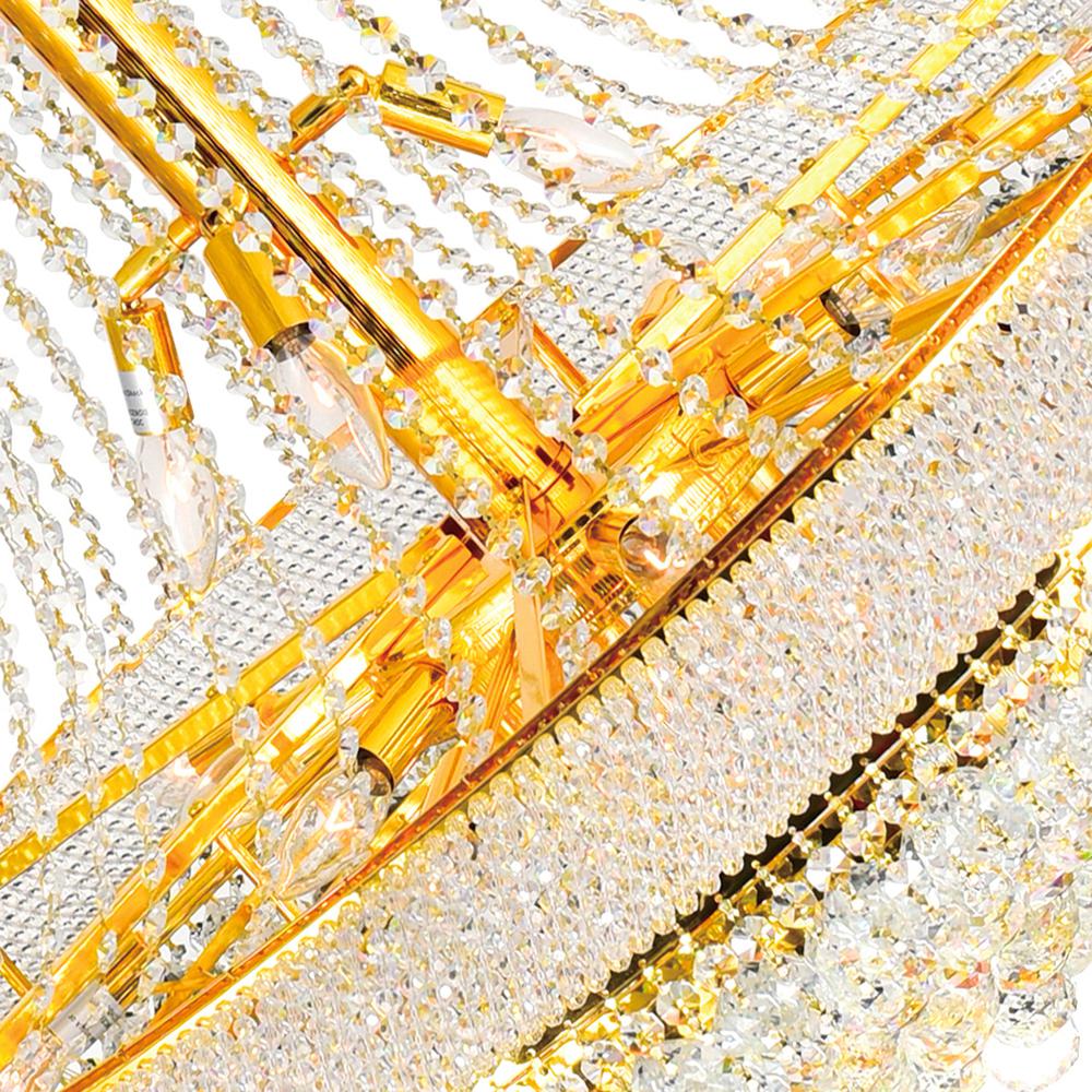 Empire 38 Light Down Chandelier With Gold Finish. Picture 2